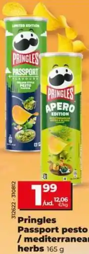 Dia Pringles passport pesto/mediterranean herbs oferta