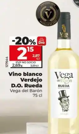 Dia Vega del barón - vino blanco verdejo d.o. rueda oferta