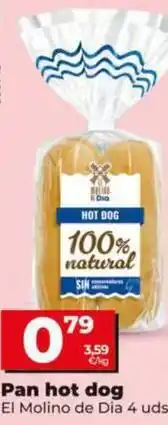 Dia El molino de dia - pan hot dog oferta