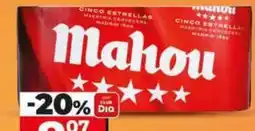 Dia Mahou - cerveza 5 estrellas oferta