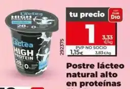 Dia Dia lactea - postre lacteo natural alto en proteinas oferta