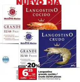 Dia Dia mari marinera - langostino grande cocido/crudo 32/48 piezas oferta
