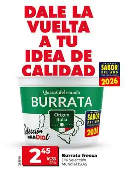 Dia Dia seleccion mundial - burrata fresca oferta