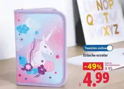 Lidl Estuche escolar oferta