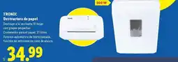 Lidl Tronic - destructora de papel oferta