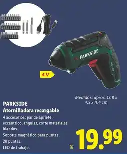 Lidl Parkside - atornilladora recargable oferta