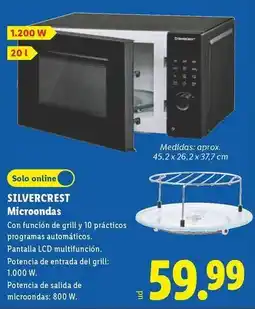 Lidl Silvercrest - microondas oferta