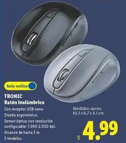 Lidl Tronic - raton inalámbrico oferta
