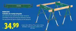Lidl Parkside - caballete de trabajo plegable oferta