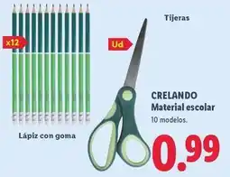 Lidl Crelando - material escolar oferta