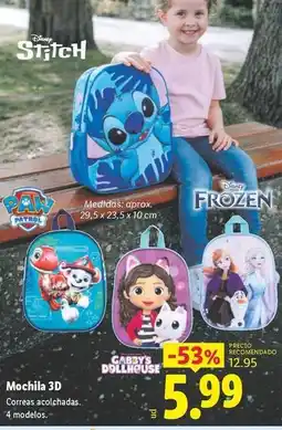 Lidl Mochila 3d oferta