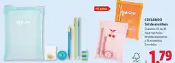Lidl Crelando - set de escritura oferta