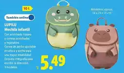 Lidl Lupilu - mochila infantil oferta