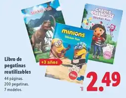 Lidl Libro de pegatinas reutilizables oferta