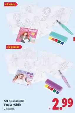 Lidl Crelando - set de acuarelas forever girlie oferta