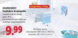 Lidl Silvercrest - tendedero desplegable oferta