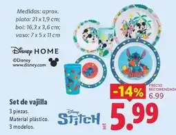 Lidl Disney - set de vajilla oferta