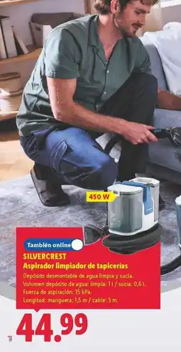 Lidl Silvercrest - aspirador rimacidor de tapicerias oferta