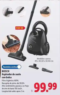 Lidl Bosch - aspirador de suelo con bolsa oferta