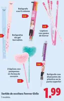 Lidl Crelando - surtido de escritura forever girlie oferta