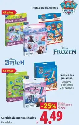 Lidl Disney - surtido de manualidades oferta