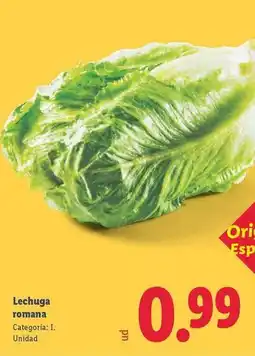 Lidl Lechuga romana oferta