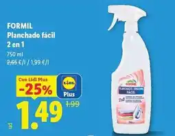 Lidl Formil - planchado facil 2 en 1 oferta