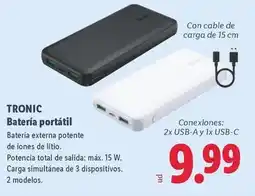 Lidl Tronic - bateria portátil oferta