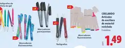 Lidl Crelando - articulos de escritura de material reciclado oferta