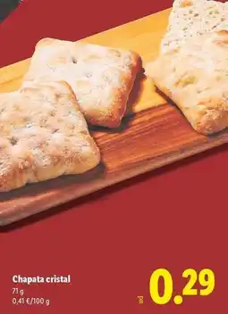 Lidl Chapata cristal oferta