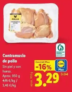 Lidl Contramuslo de pollo oferta