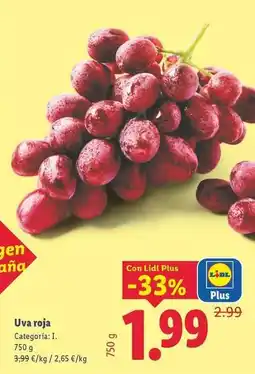 Lidl Uva roja oferta