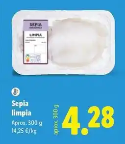 Lidl Sepia limpia oferta