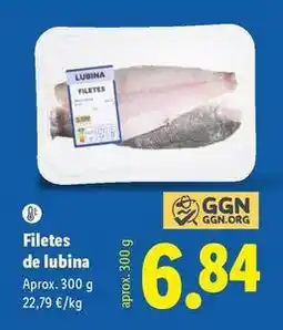 Lidl Filetes de lubina oferta