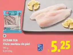 Lidl Ocean sea - filete merluza sin piel oferta