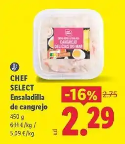 Lidl Chef select - ensaladilla de cangrejo oferta
