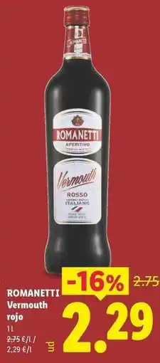 Lidl Romanetti - vermouth rojo oferta