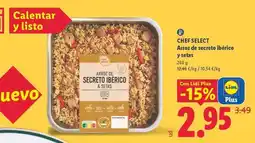 Lidl Chef select - arroz de secreto iberico y setas oferta