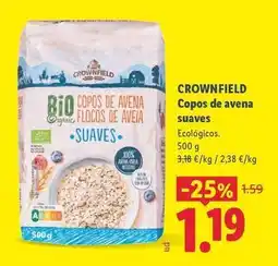 Lidl Crownfield - copos de avena suaves oferta