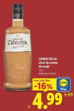 Lidl Lenda vella - licor de crema de orujo oferta