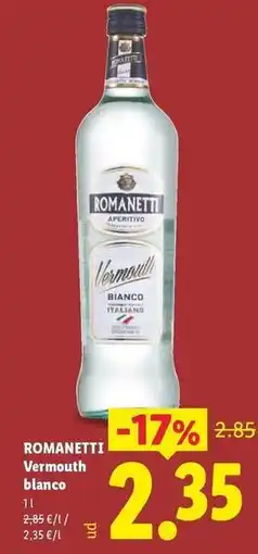 Lidl Romanetti - vermouth blanco oferta
