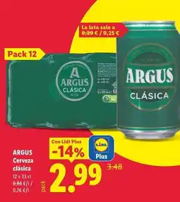Lidl Argus - cerveza clasica oferta