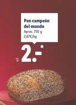 Lidl Pan campeon del mundo oferta