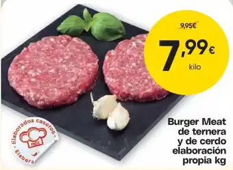Burger Meat de ternera y de cerdo