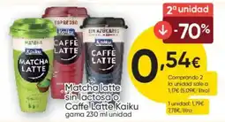 FROIZ Kaiku Matcha Latte sin lactosa o Caffe Latte Kaiku oferta