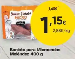 FROIZ Meléndez boniato para microondas oferta