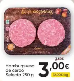 FROIZ El de castañas hamburguesa de cerdo oferta