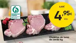FROIZ Chuletas de lomo de cerdo oferta