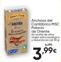 FROIZ Palacio de Oriente anchoas del cantábrico msc oferta