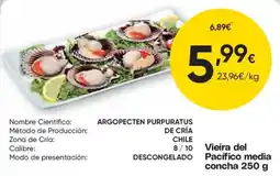 FROIZ Vieira del Pacífico media concha oferta